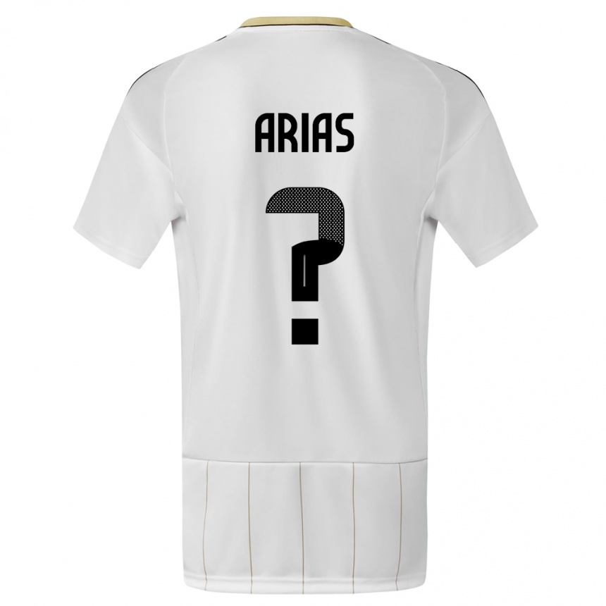 Herren Fußball Costa Rica Jose Arias #0 Weiß Auswärtstrikot Trikot 24-26 T-Shirt Luxemburg