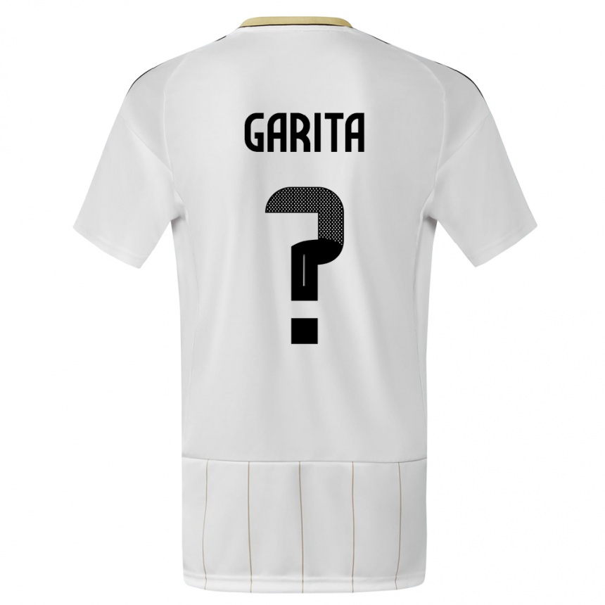Herren Fußball Costa Rica Emmanuel Garita #0 Weiß Auswärtstrikot Trikot 24-26 T-Shirt Luxemburg