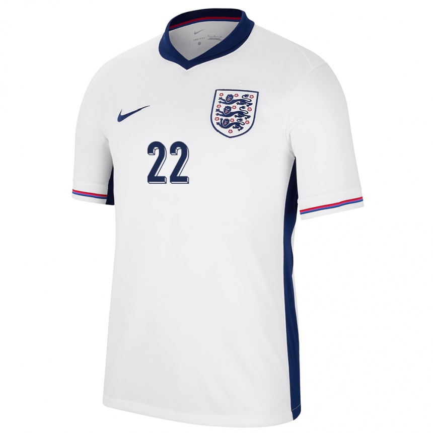 Damen Fußball England James Trafford #22 Weiß Heimtrikot Trikot 24-26 T-Shirt Luxemburg
