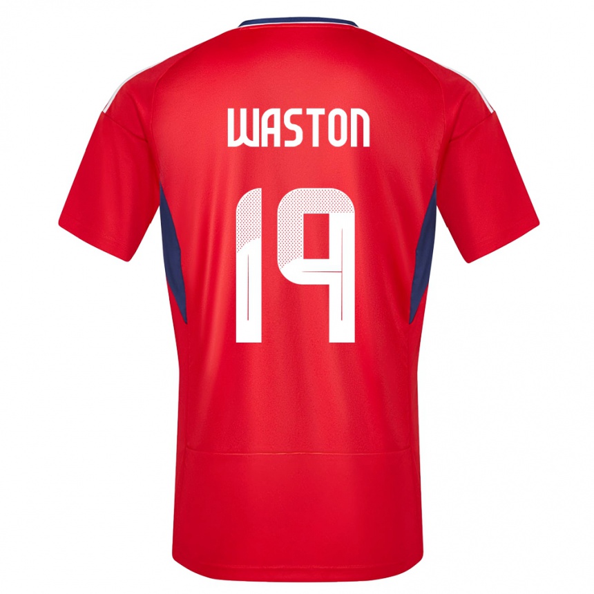 Damen Fußball Costa Rica Kendall Waston #19 Rot Heimtrikot Trikot 24-26 T-Shirt Luxemburg