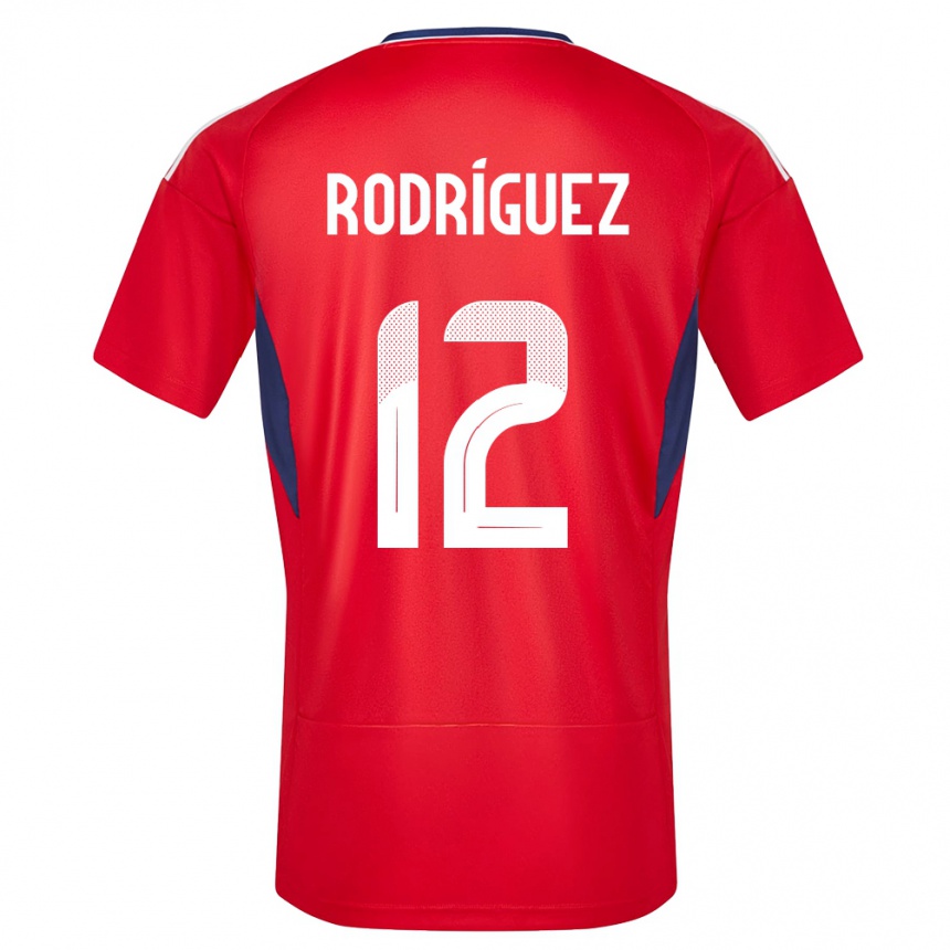 Damen Fußball Costa Rica Lixy Rodriguez #12 Rot Heimtrikot Trikot 24-26 T-Shirt Luxemburg