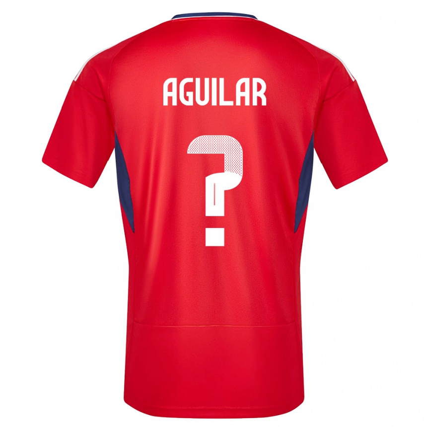 Damen Fußball Costa Rica Deylan Aguilar #0 Rot Heimtrikot Trikot 24-26 T-Shirt Luxemburg
