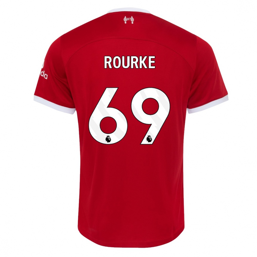 Kinder Fußball Fidel O'rourke #69 Rot Heimtrikot Trikot 2023/24 T-Shirt Luxemburg
