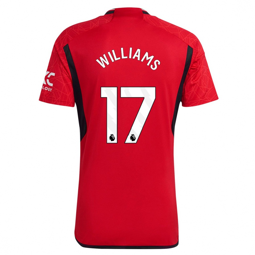 Kinder Fußball Rachel Williams #17 Rot Heimtrikot Trikot 2023/24 T-Shirt Luxemburg