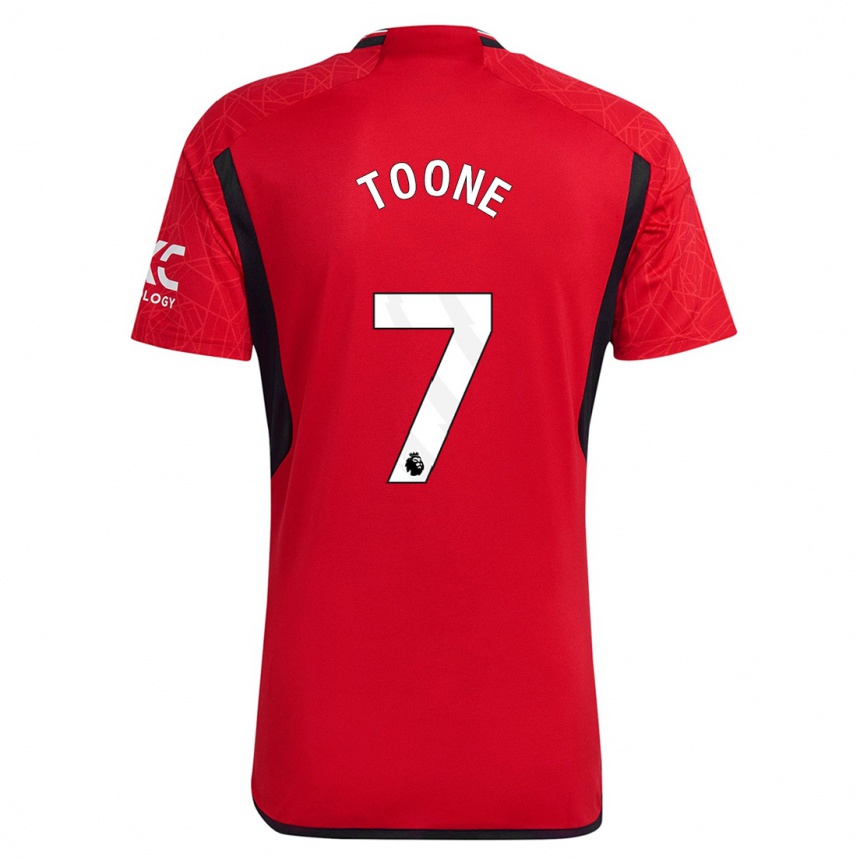 Kinder Fußball Ella Toone #7 Rot Heimtrikot Trikot 2023/24 T-Shirt Luxemburg