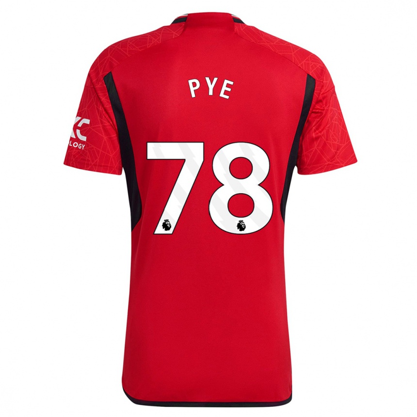 Kinder Fußball Logan Pye #78 Rot Heimtrikot Trikot 2023/24 T-Shirt Luxemburg