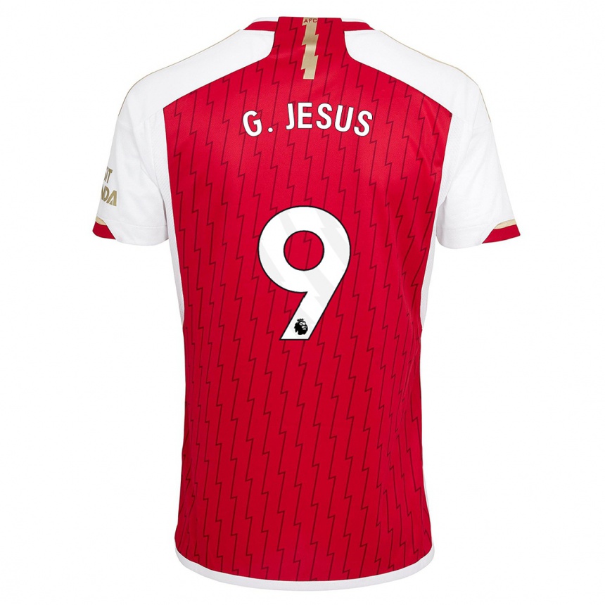 Kinder Fußball Gabriel Jesus #9 Rot Heimtrikot Trikot 2023/24 T-Shirt Luxemburg