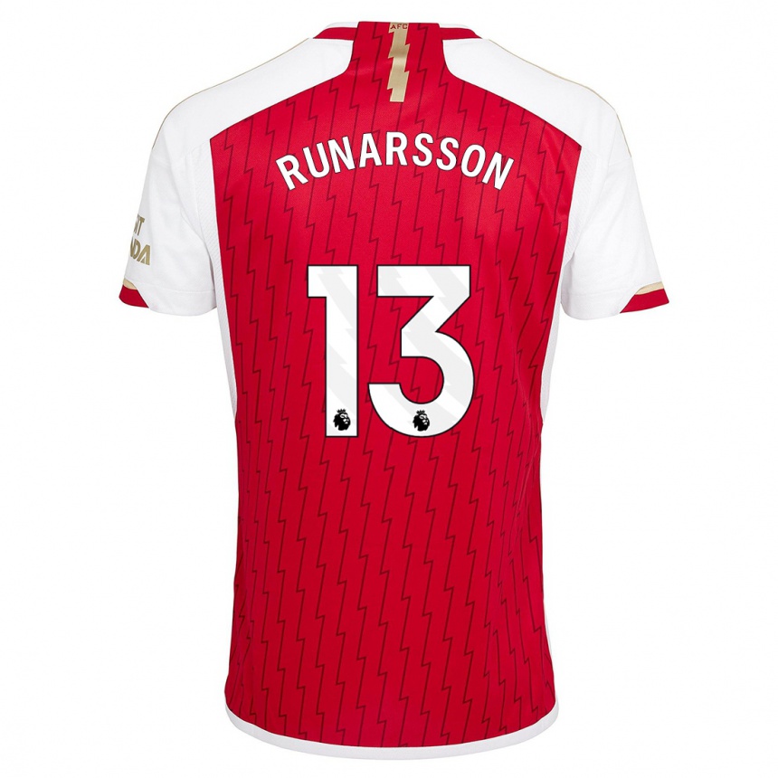 Kinder Fußball Runar Alex Runarsson #13 Rot Heimtrikot Trikot 2023/24 T-Shirt Luxemburg
