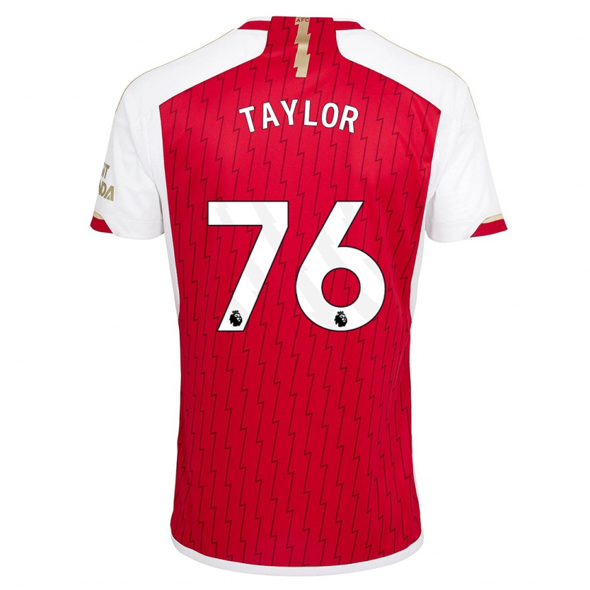 Kinder Fußball Kido Taylor Hart #76 Rot Heimtrikot Trikot 2023/24 T-Shirt Luxemburg
