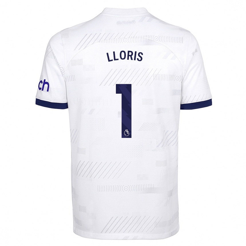 Kinder Fußball Hugo Lloris #1 Weiß Heimtrikot Trikot 2023/24 T-Shirt Luxemburg
