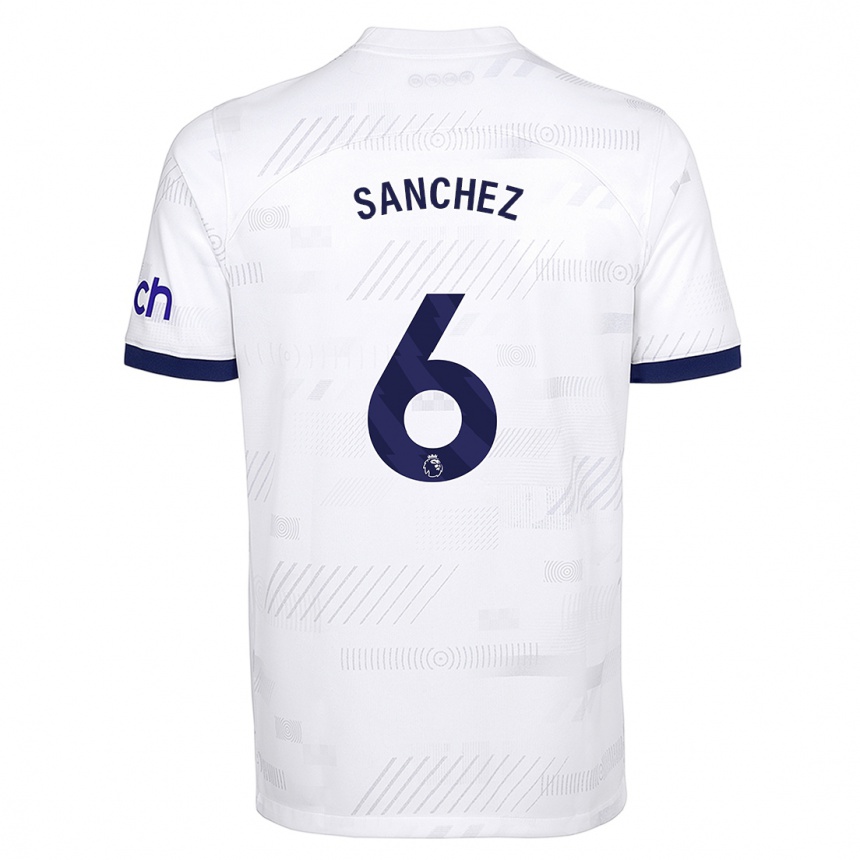 Kinder Fußball Davinson Sanchez #6 Weiß Heimtrikot Trikot 2023/24 T-Shirt Luxemburg