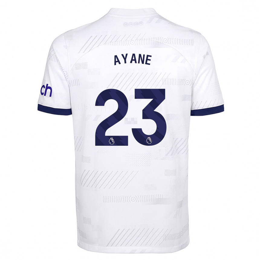 Kinder Fußball Rosella Ayane #23 Weiß Heimtrikot Trikot 2023/24 T-Shirt Luxemburg