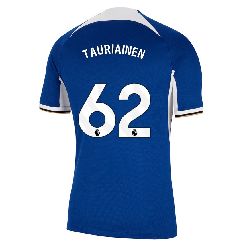 Kinder Fußball Jimi Tauriainen #62 Blau Heimtrikot Trikot 2023/24 T-Shirt Luxemburg