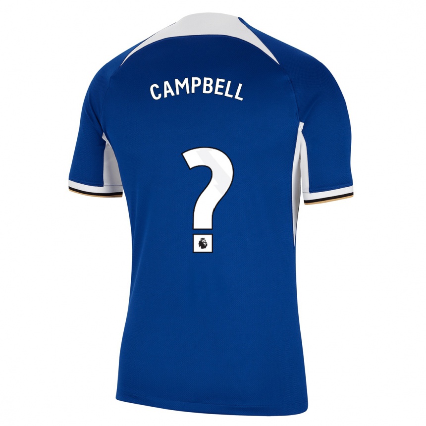 Kinder Fußball Luke Campbell #0 Blau Heimtrikot Trikot 2023/24 T-Shirt Luxemburg