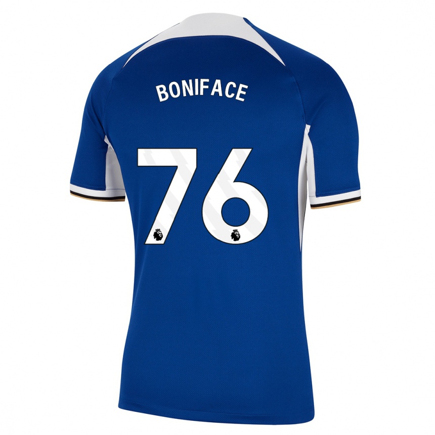 Kinder Fußball Somto Boniface #76 Blau Heimtrikot Trikot 2023/24 T-Shirt Luxemburg