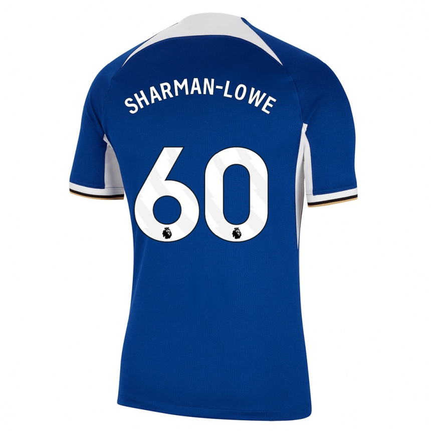 Kinder Fußball Teddy Sharman-Lowe #60 Blau Heimtrikot Trikot 2023/24 T-Shirt Luxemburg