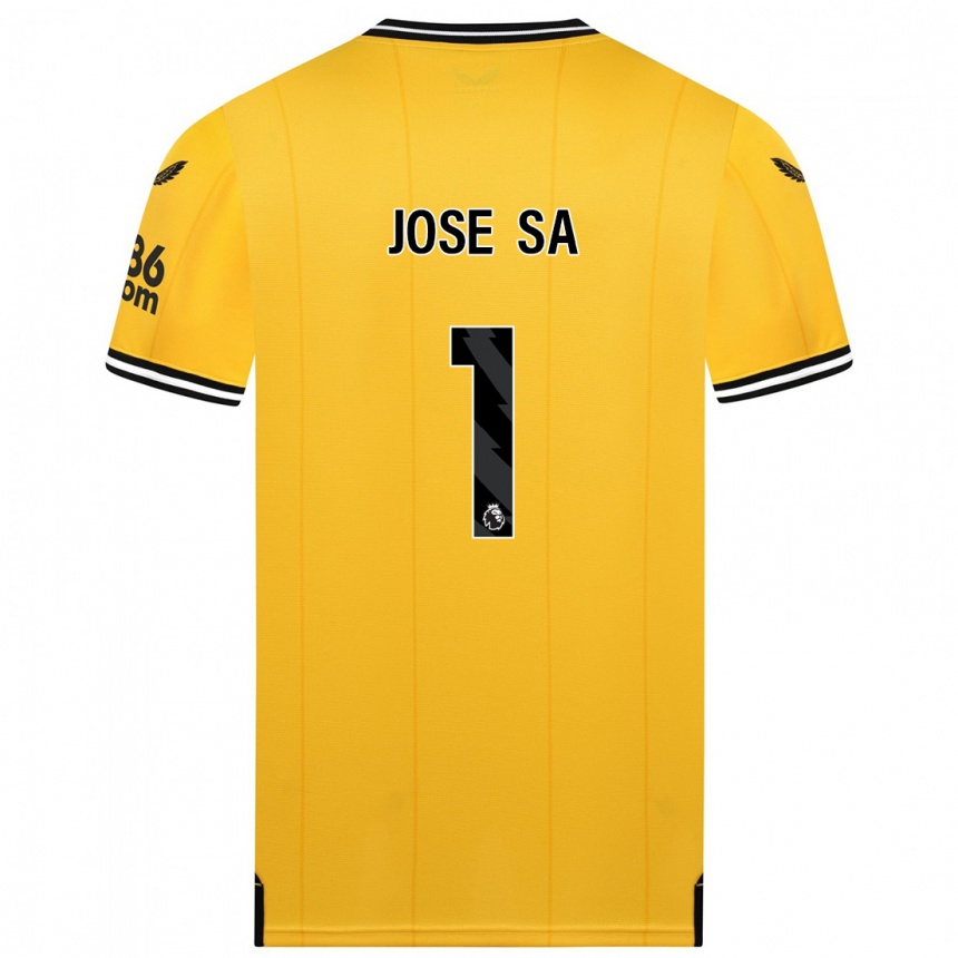 Kinder Fußball José Sá #1 Gelb Heimtrikot Trikot 2023/24 T-Shirt Luxemburg