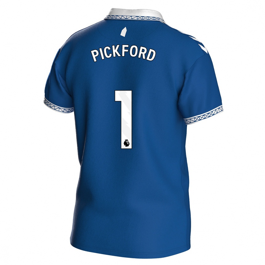 Kinder Fußball Pickford #1 Königsblau Heimtrikot Trikot 2023/24 T-Shirt Luxemburg