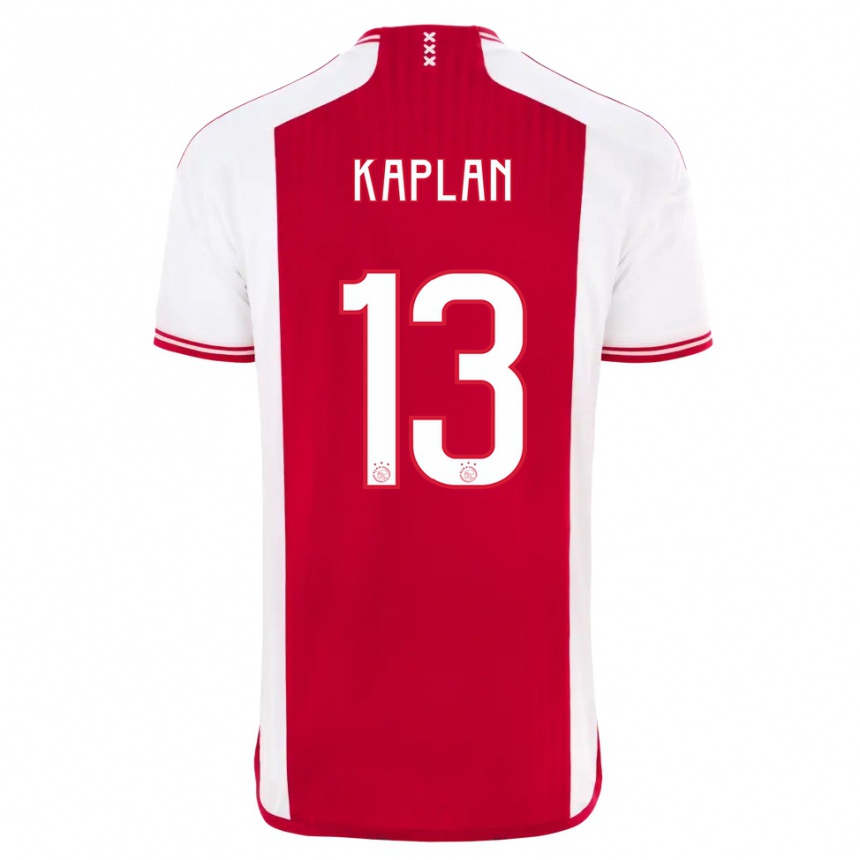 Kinder Fußball Ahmetcan Kaplan #13 Rot-Weiss Heimtrikot Trikot 2023/24 T-Shirt Luxemburg