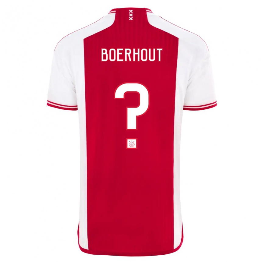 Kinder Fußball Yoram Boerhout #0 Rot-Weiss Heimtrikot Trikot 2023/24 T-Shirt Luxemburg
