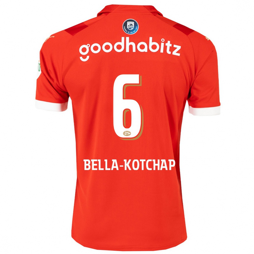Kinder Fußball Armel Bella-Kotchap #6 Rot Heimtrikot Trikot 2023/24 T-Shirt Luxemburg