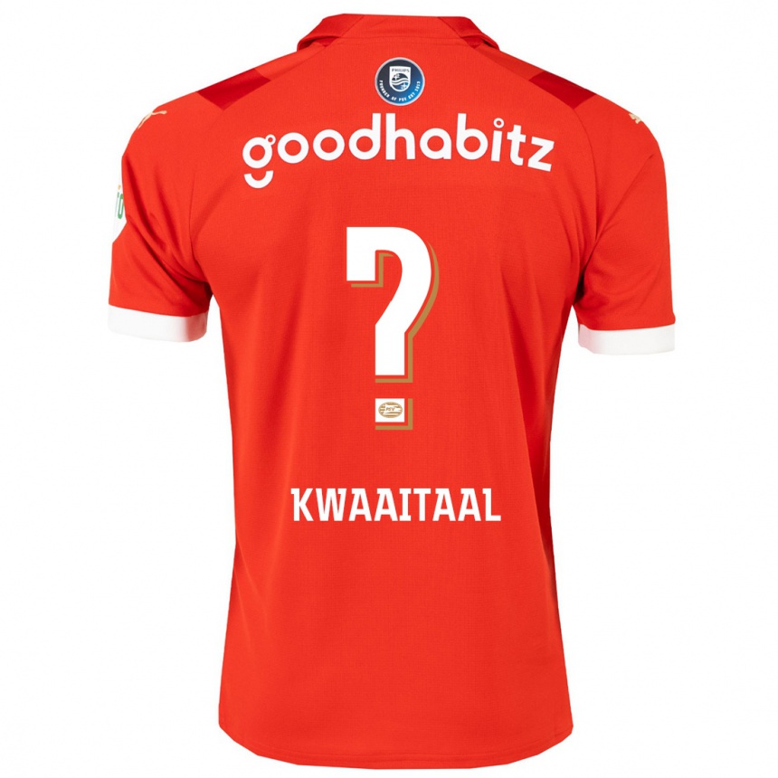 Kinder Fußball Julian Kwaaitaal #0 Rot Heimtrikot Trikot 2023/24 T-Shirt Luxemburg