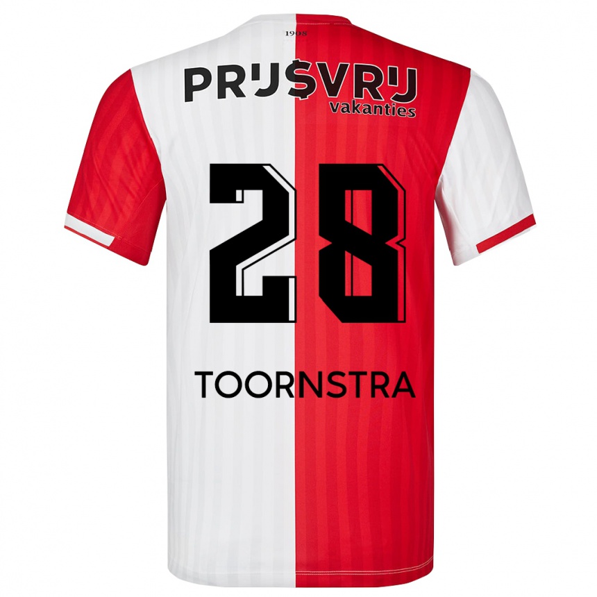 Kinder Fußball Jens Toornstra #28 Rot-Weiss Heimtrikot Trikot 2023/24 T-Shirt Luxemburg