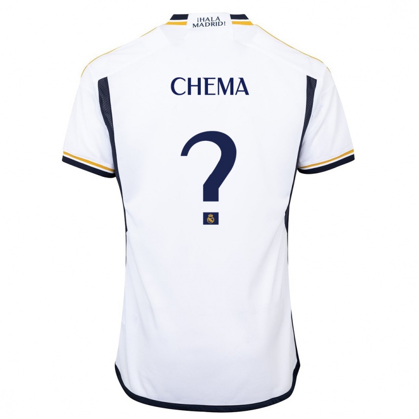 Kinder Fußball Chema #0 Weiß Heimtrikot Trikot 2023/24 T-Shirt Luxemburg