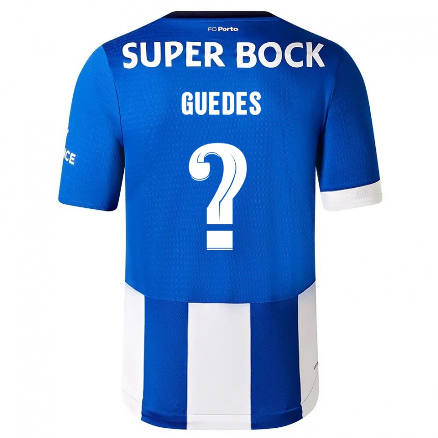 Kinder Fußball Gui Guedes #0 Blau Weiss Heimtrikot Trikot 2023/24 T-Shirt Luxemburg