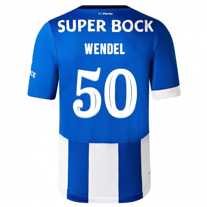 Kinder Fußball Wendel #50 Blau Weiss Heimtrikot Trikot 2023/24 T-Shirt Luxemburg
