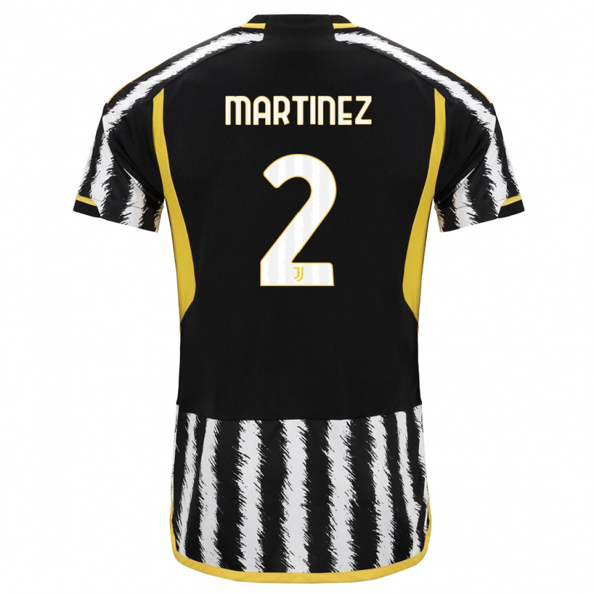 Kinder Fußball Bruno Martinez #2 Schwarz-Weiss Heimtrikot Trikot 2023/24 T-Shirt Luxemburg