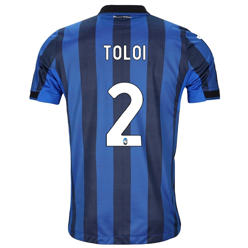 Kinder Fußball Rafael Tolói #2 Schwarz Blau Heimtrikot Trikot 2023/24 T-Shirt Luxemburg
