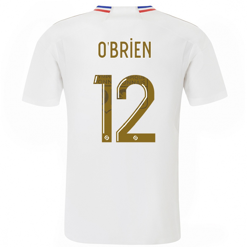 Kinder Fußball Jake O'brien #12 Weiß Heimtrikot Trikot 2023/24 T-Shirt Luxemburg