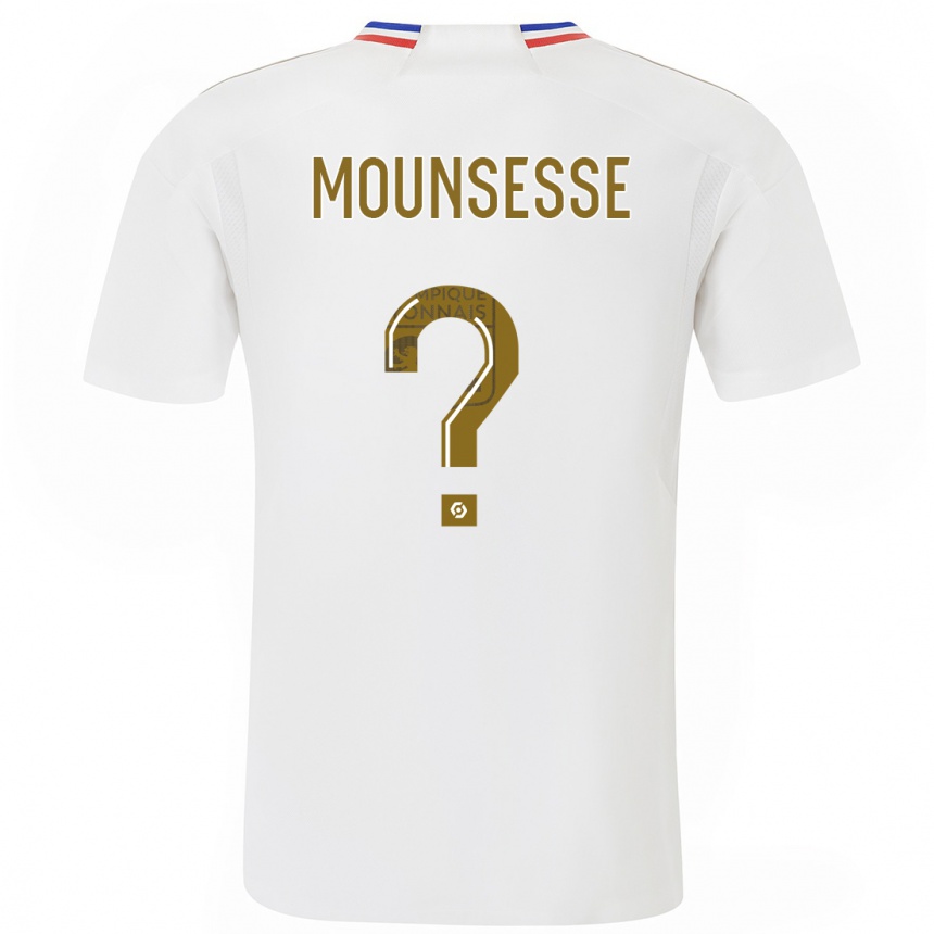 Kinder Fußball Jeremy Mounsesse #0 Weiß Heimtrikot Trikot 2023/24 T-Shirt Luxemburg