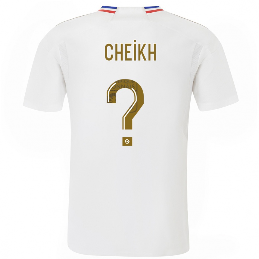 Kinder Fußball Yanis Cheikh #0 Weiß Heimtrikot Trikot 2023/24 T-Shirt Luxemburg