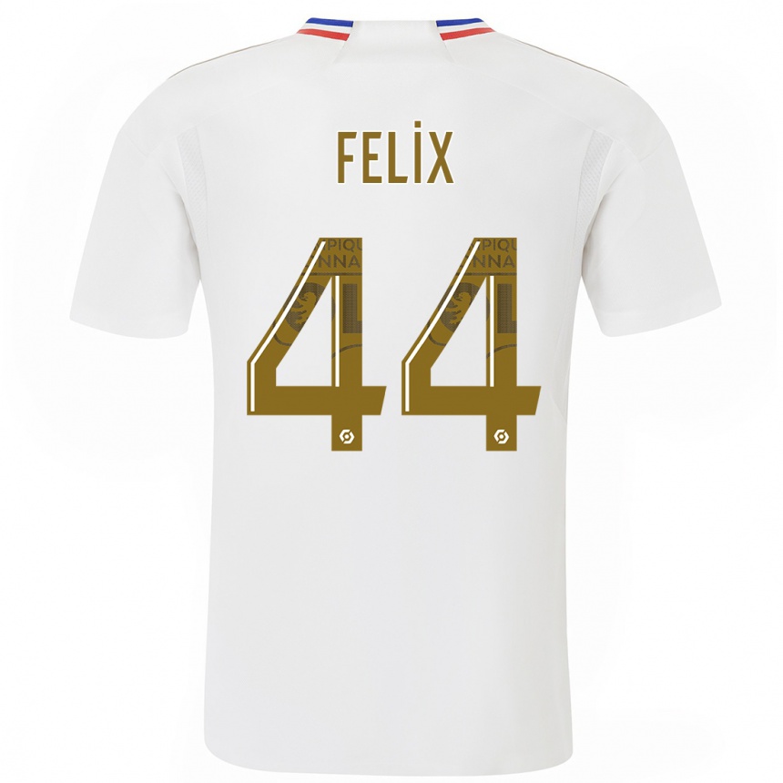 Kinder Fußball Marley Felix #44 Weiß Heimtrikot Trikot 2023/24 T-Shirt Luxemburg