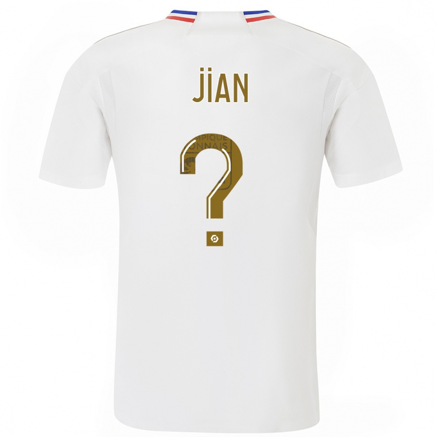 Kinder Fußball Tao Jian #0 Weiß Heimtrikot Trikot 2023/24 T-Shirt Luxemburg