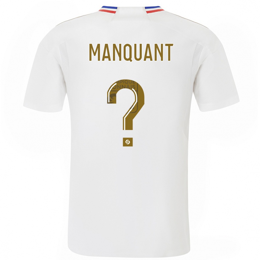 Kinder Fußball Joris Manquant #0 Weiß Heimtrikot Trikot 2023/24 T-Shirt Luxemburg
