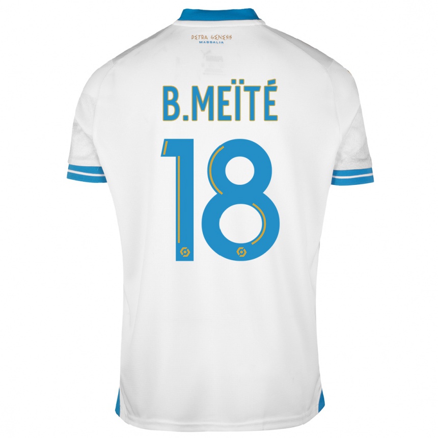 Kinder Fußball Bamo Meïté #18 Weiß Heimtrikot Trikot 2023/24 T-Shirt Luxemburg