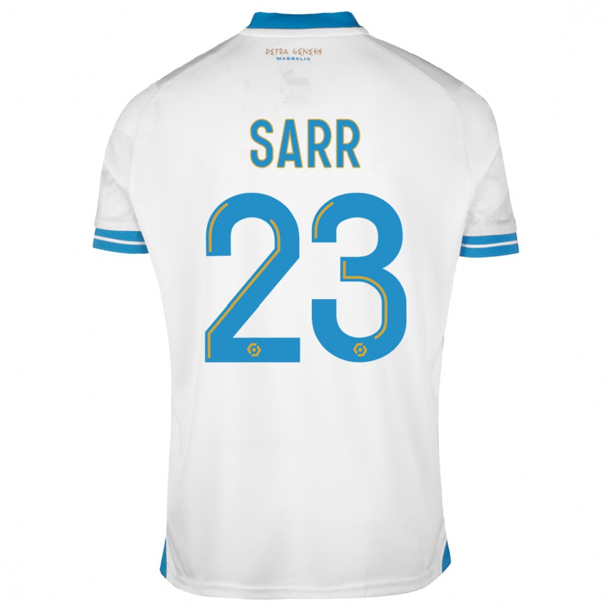 Kinder Fußball Ismaïla Sarr #23 Weiß Heimtrikot Trikot 2023/24 T-Shirt Luxemburg