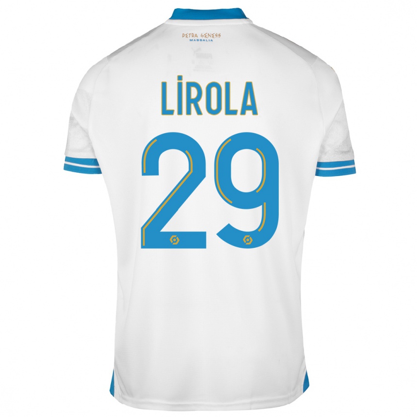Kinder Fußball Pol Lirola #29 Weiß Heimtrikot Trikot 2023/24 T-Shirt Luxemburg