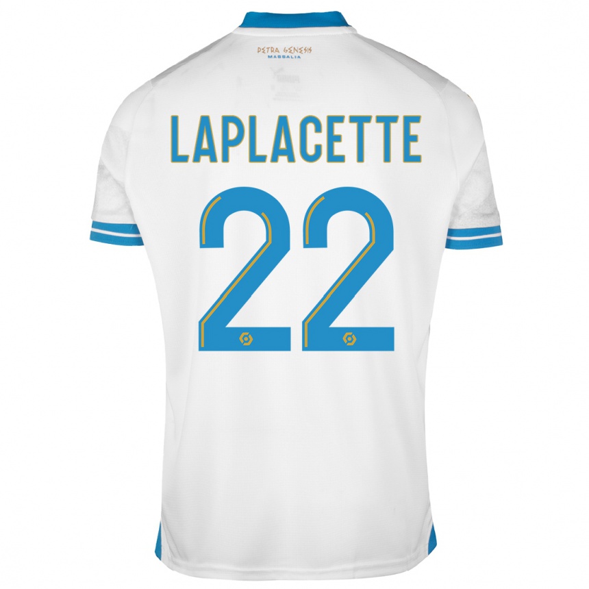 Kinder Fußball Tess Laplacette #22 Weiß Heimtrikot Trikot 2023/24 T-Shirt Luxemburg