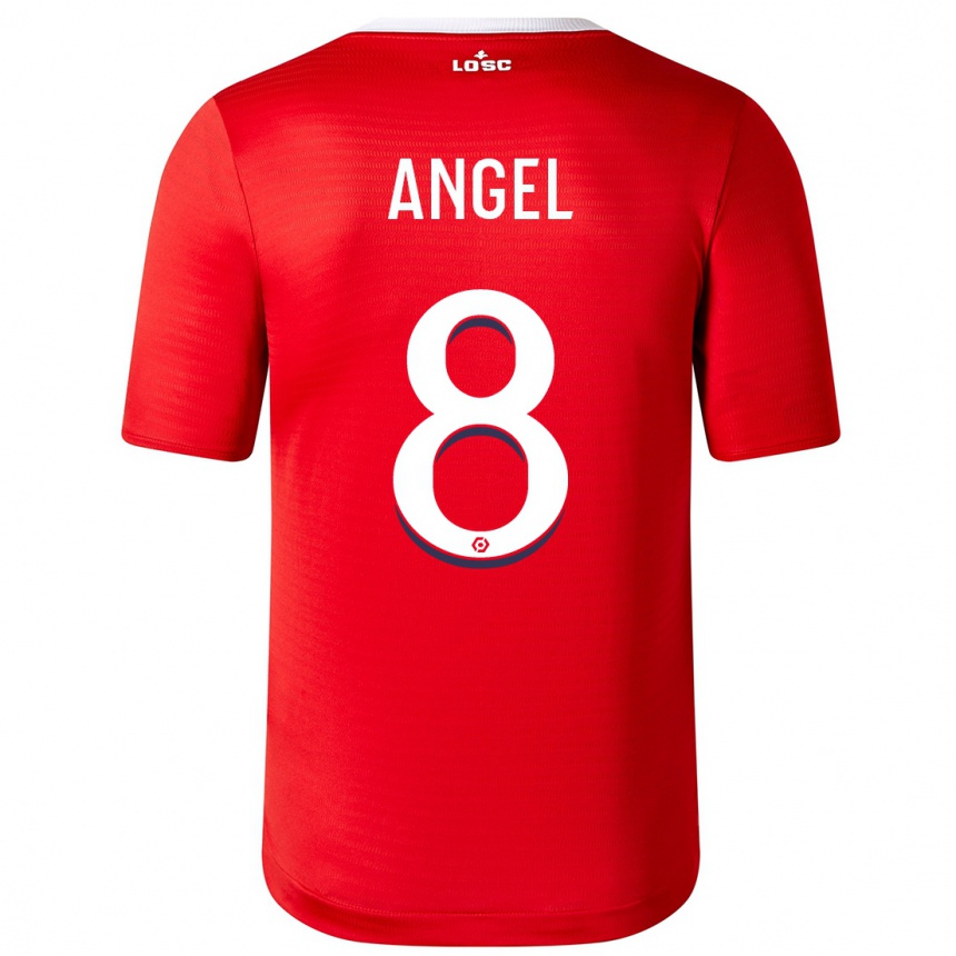 Kinder Fußball Angel Gomes #8 Rot Heimtrikot Trikot 2023/24 T-Shirt Luxemburg
