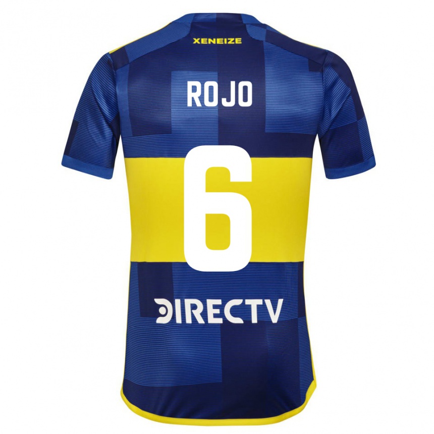 Kinder Fußball Marcos Rojo #6 Dunkelblau Gelb Heimtrikot Trikot 2023/24 T-Shirt Luxemburg