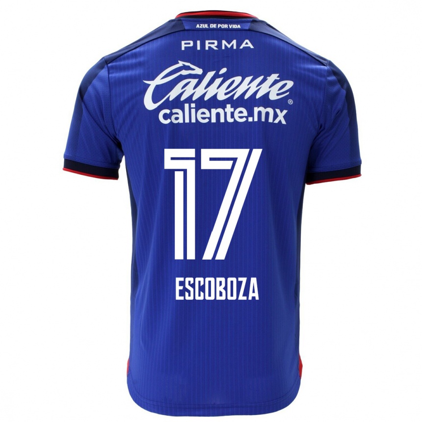 Kinder Fußball Alonso Escoboza #17 Blau Heimtrikot Trikot 2023/24 T-Shirt Luxemburg