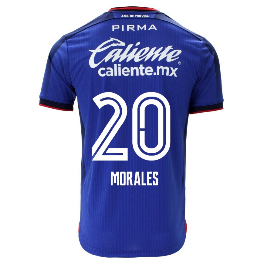 Kinder Fußball Iván Morales #20 Blau Heimtrikot Trikot 2023/24 T-Shirt Luxemburg