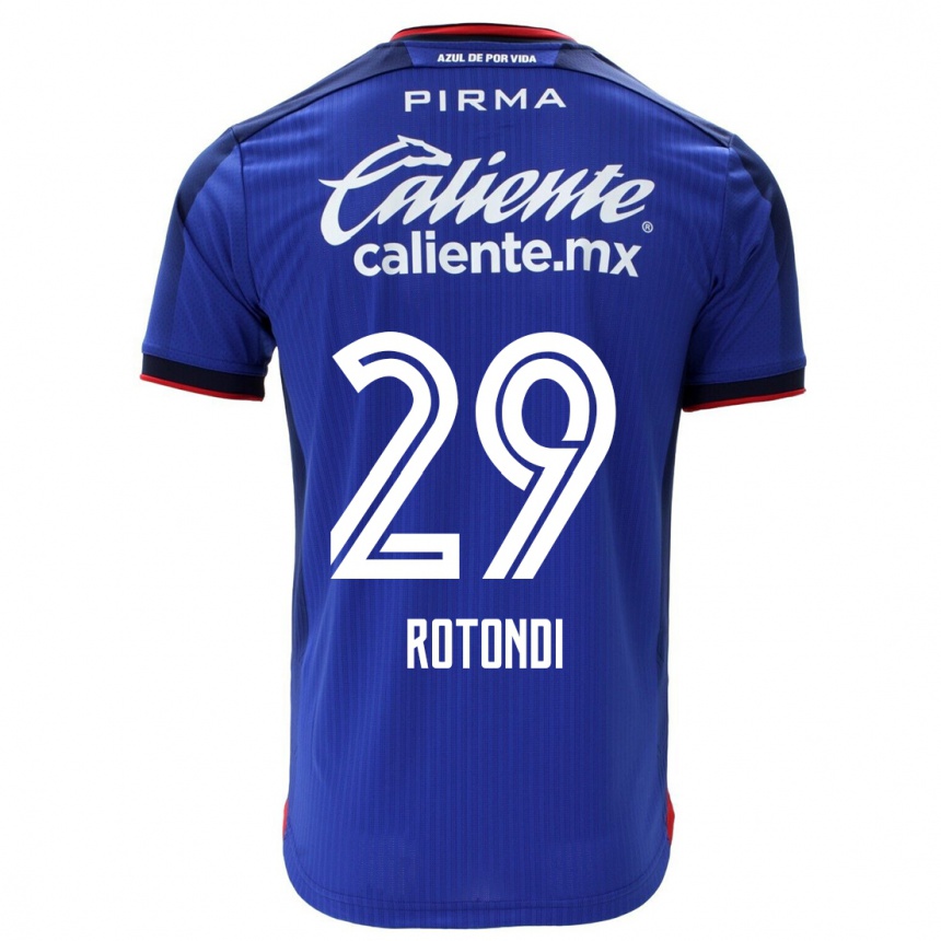 Kinder Fußball Carlos Rotondi #29 Blau Heimtrikot Trikot 2023/24 T-Shirt Luxemburg