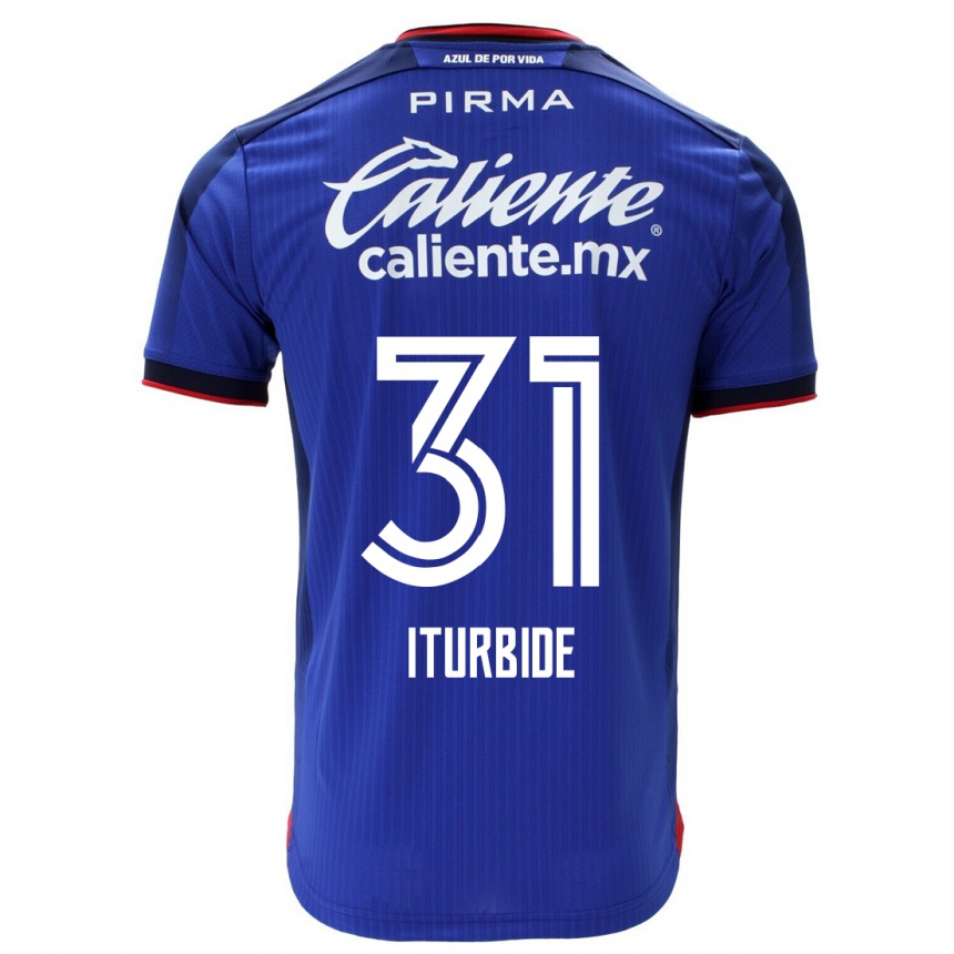 Kinder Fußball Luis Iturbide #31 Blau Heimtrikot Trikot 2023/24 T-Shirt Luxemburg