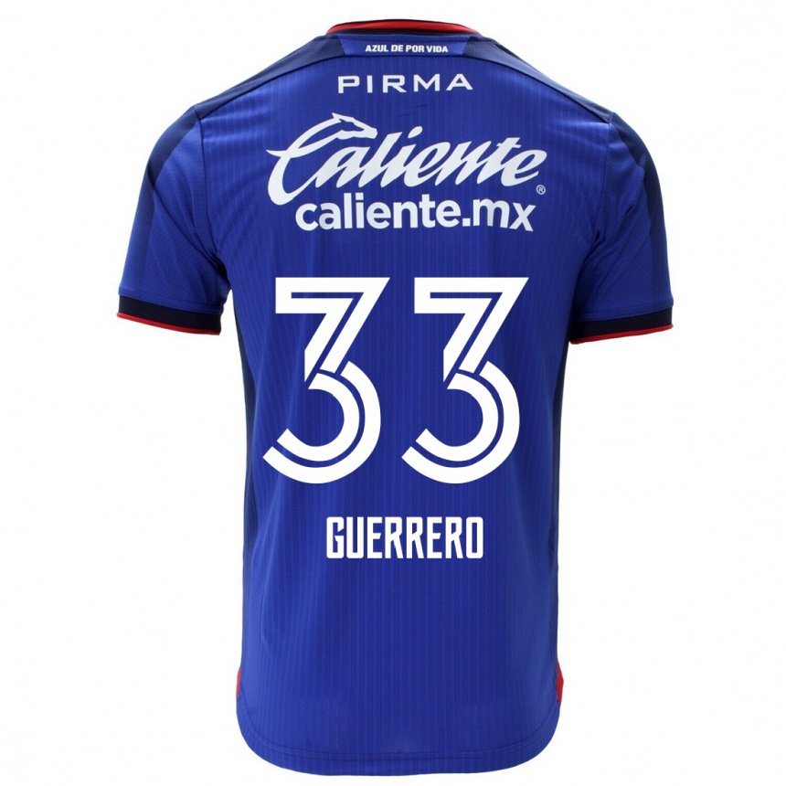 Kinder Fußball Rafael Guerrero #33 Blau Heimtrikot Trikot 2023/24 T-Shirt Luxemburg