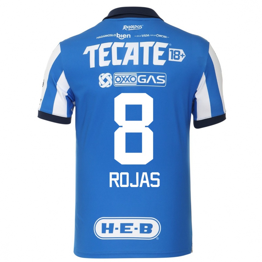 Kinder Fußball Joao Rojas #8 Blau Weiss Heimtrikot Trikot 2023/24 T-Shirt Luxemburg